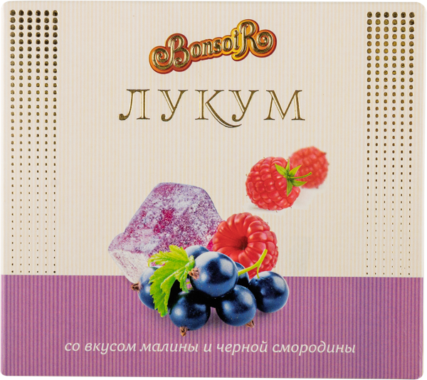 Изображение Лукум Бонсуар малина и смородина Ален кор, 250 г
