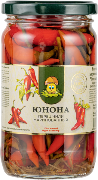 Изображение Перец маринованный Юнона чили Юнона Инвест с/б, 330 г