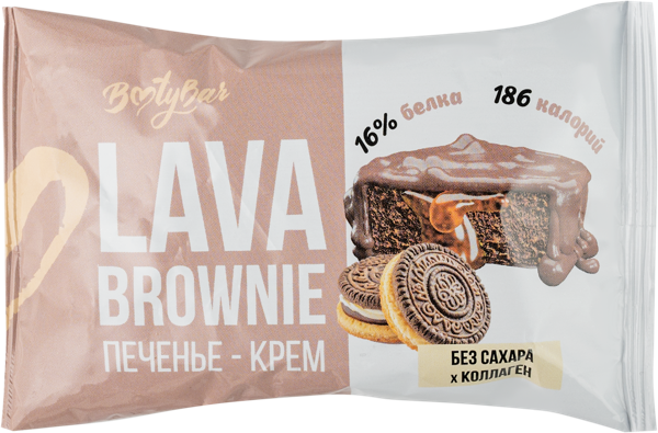 Изображение Пирожное протеиновое Бутибар брауни печенье-крем Фитснек м/у, 50 г