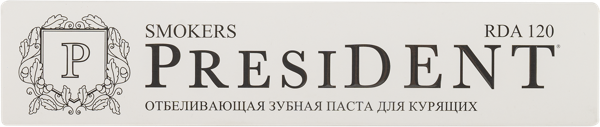 Изображение Зубная паста укрепляющая Президент смокерс Зеленая дубрава ЗАО к/у, 75 мл
