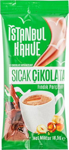 Изображение Горячий шоколад растворимый Стамбул 3в1 лесной орех Истанбул Кахве м/у, 18,5 г