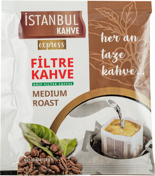 Изображение Кофе дрип-пакет Стамбул средняя обжарка Истанбул Кахве м/у, 8 г