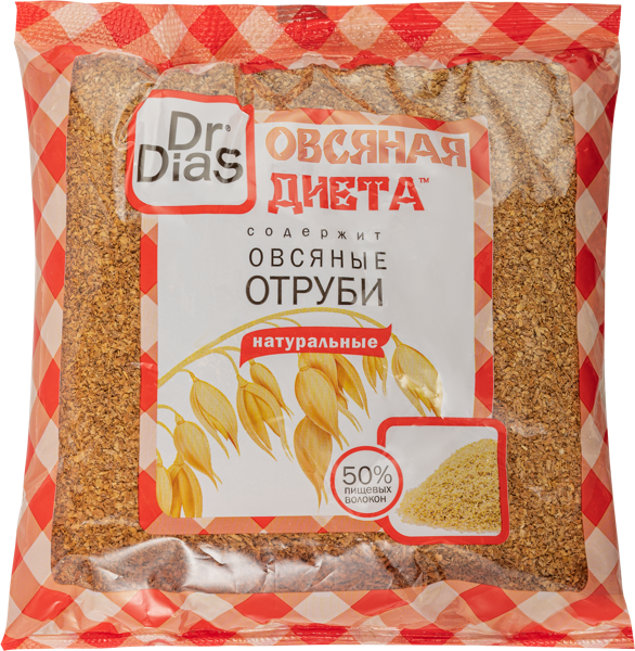 Изображение Отруби овсяные Др.Диас натуральные Сибирская клетчатка м/у, 200 г