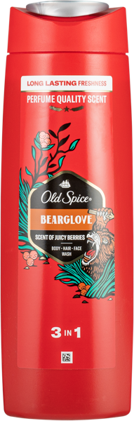 Изображение Гель для душа мужской Олд спайс берглов 3в1 Проктер Энд Гэмбл п/у, 400 мл