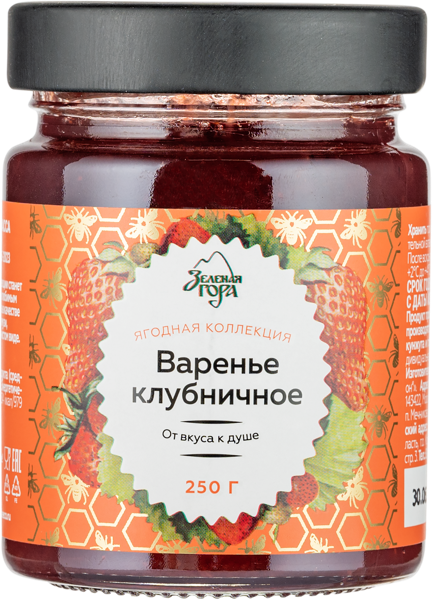 Изображение Варенье из клубники Зеленая гора Экорегион ТД с/б, 300 г
