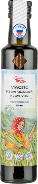 Изображение Масло из зародышей кукурузы Радость труда нерафинированное Экорегион ТД с/б, 250 мл