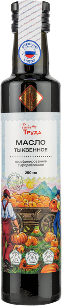 Изображение Масло тыквенное Радость труда штирийское нераф Экорегион ТД с/б, 250 мл