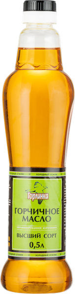 Изображение Масло горчичное Горлинка нераф высший сорт Родос Волгоградский ГЗ п/б, 500 мл
