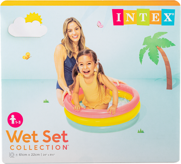 Изображение Бассейн 61*22см надувной Интекс радуга детский Интекс кор, 1 шт