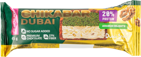 Изображение Батончик протеиновый Чикалаб грец орех фисташка катаиф Фитнес Фуд м/у, 45 г