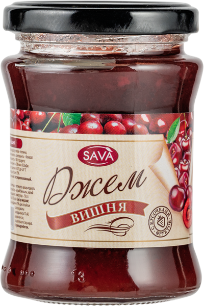 Изображение Джем САВА вишня САВА ТПК с/б, 300 г