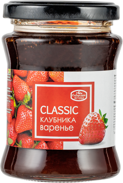 Изображение Варенье из клубники Сибирская ягода САВА ТПК с/б, 300 г
