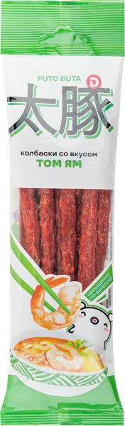 Изображение Колбаски сырокопченые Футо Бута том ям Юнитекс м/у, 70 г