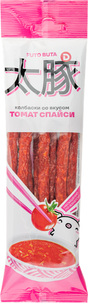 Изображение Колбаски сырокопченые Футо Бута томат спайси Юнитекс м/у, 70 г