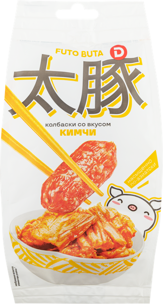 Изображение Колбаски сырокопченые Футо Бута кимчи Дымовское КП м/у, 50 г