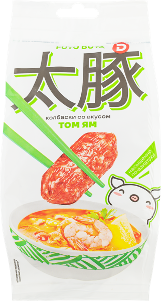 Изображение Колбаски сырокопченые Футо Бута том ям Дымовское КП м/у, 50 г