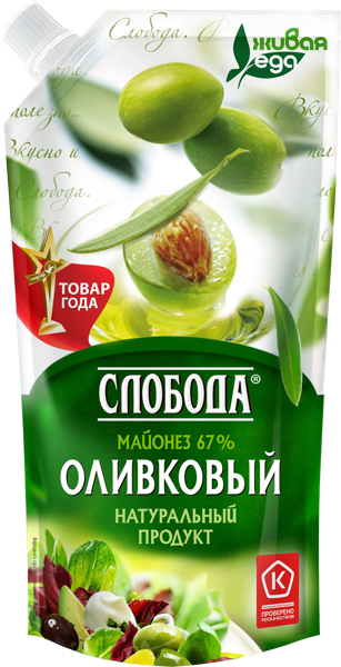 Изображение Майонез 67% Слобода оливковый ЭФКО м/у, 200 г