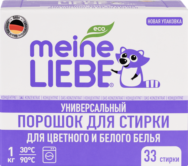 Изображение Стиральный порошок концентр Майн либе универсальный Центеко ООО м/у, 1 КГ