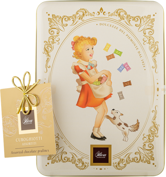 Изображение Конфеты шоколадные Олива пралине ассорти Дольчиолива ж/б, 250 г