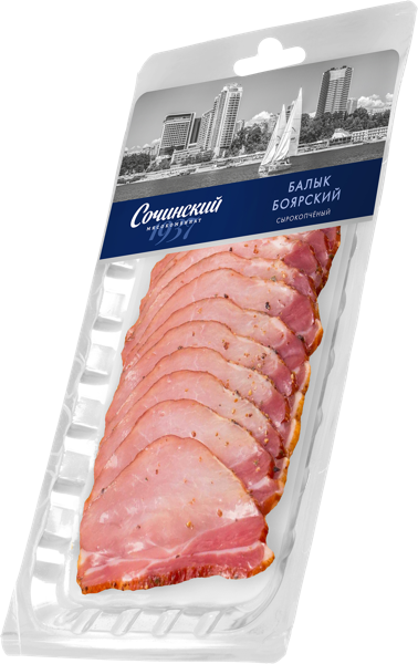Изображение Мясо свиное нарезка в/к Сочинский МК балык боярский Сочинский МК в/у, 110 г