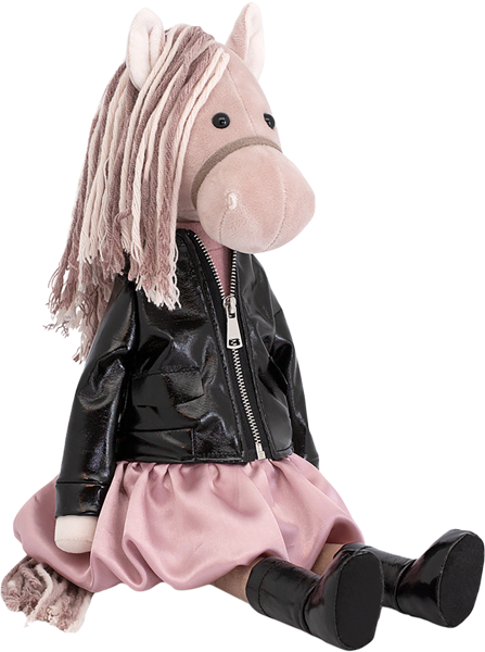 Изображение Мягкая игрушка 30см Символ года лошадка рокси Оранж Тойс , 1 шт