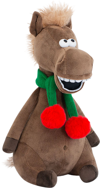 Изображение Мягкая игрушка 30см Символ года жеребец с бубенчиками Оранж Тойс , 1 шт