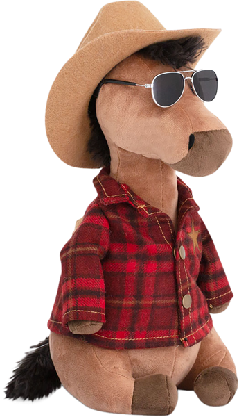 Изображение Мягкая игрушка 30см Символ года конь джо Оранж Тойс , 1 шт