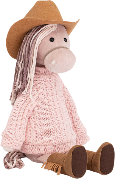 Изображение Мягкая игрушка 30см Символ года лошадка кэтти Оранж Тойс , 1 шт