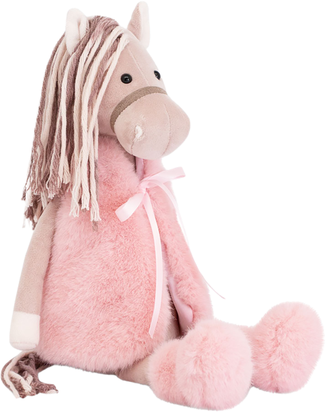 Изображение Мягкая игрушка 25см Символ года лошадка рози Оранж Тойс , 1 шт
