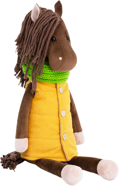 Изображение Мягкая игрушка 25см Символ года конь бруно Оранж Тойс , 1 шт