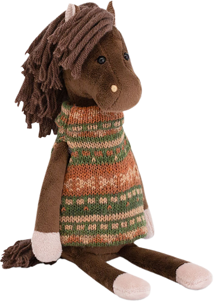 Изображение Мягкая игрушка 16см Символ года конь яшка Оранж Тойс , 1 шт