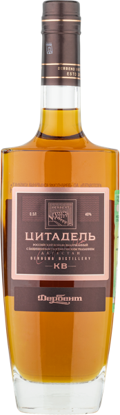 Изображение Коньяк 40% Цитадель 7 лет Дербентский КК с/б, 0,5 л