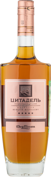 Изображение Коньяк 40% Цитадель 5 лет Дербентский КК с/б, 0,5 л
