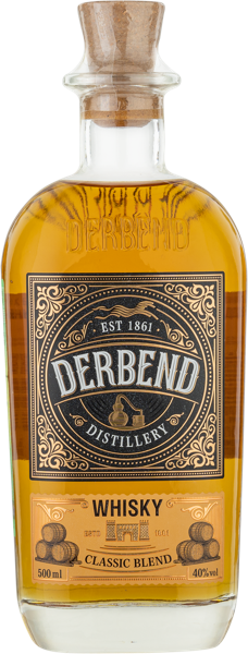 Изображение Виски купажированный 3 года Дербент классик бленд Дербентский КК с/б, 0,5 л