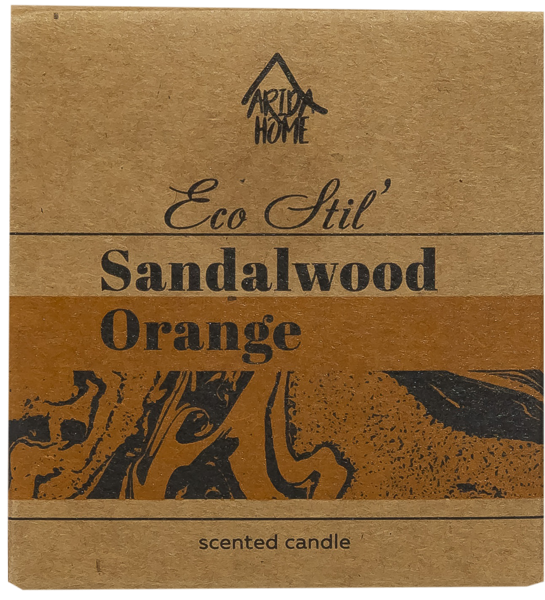 Изображение Свеча 6,8см в банке Эко стиль сандал апельсин Арида Хоум кор, 1 шт