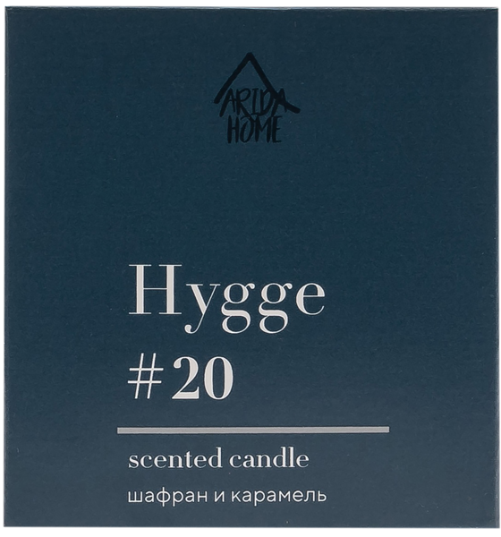 Изображение Свеча 6,8см в банке Хюгге №20 шафран карамель Арида Хоум кор, 1 шт