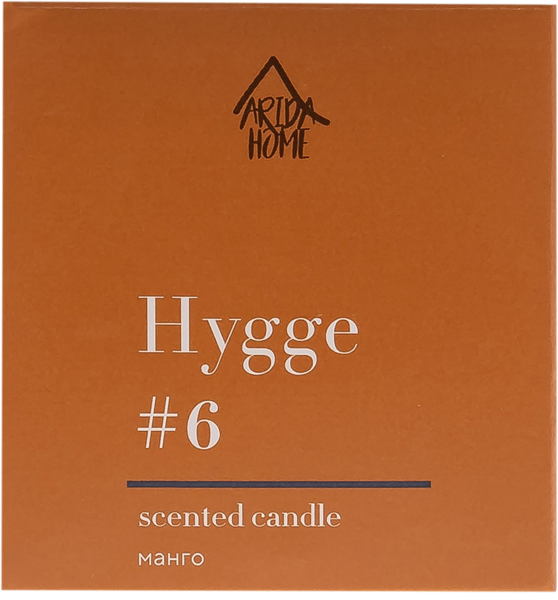 Изображение Свеча 6,8см в банке Хюгге №6 манго Арида Хоум кор, 1 шт