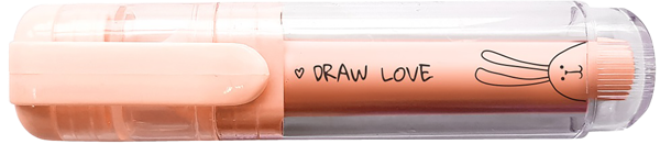 Изображение Текстовыделитель персиковый Би Смарт банни Дженвана Стейшенери , 1 шт