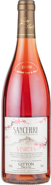 Изображение Вино розовое сухое Пино Нуар Сансер Вишня 2020 Гиттон Пьер э Фис с/б, 0,75 л