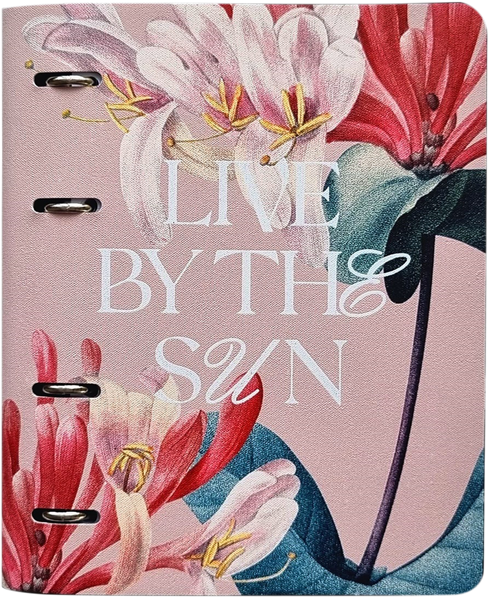 Изображение Тетрадь 120л клетка Инфолио Стади блоссом розовая на кольца БелКанБи , 1 шт