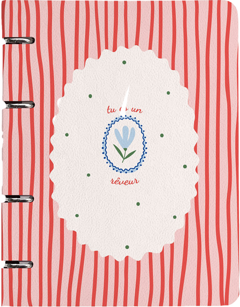 Изображение Тетрадь 120л клетка Би Смарт кокет красн полосы на кол БелКанБи , 1 шт