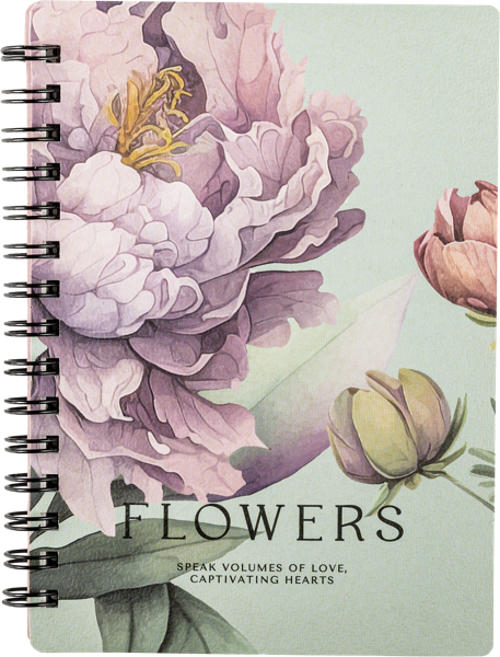 Изображение Блокнот 80л клетка Би Смарт пион фиолетовый БелКанБи , 1 шт