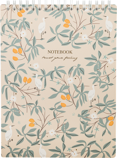 Изображение Блокнот 50л клетка Би Смарт романс цапля Подольский Дом Печати , 1 шт