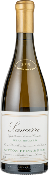 Изображение Вино белое сухое стиль №2 Совиньон Блан Сансер Борегар 2018 Гиттон Пьер э Фис с/б, 0,75 л