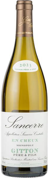 Изображение Вино белое сухое стиль №2 Совиньон Блан Сансер Ан Кре 2023 Гиттон Пьер э Фис с/б, 0,75 л
