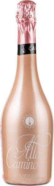 Изображение Напиток виноградосодержащий розовый сладкий газ 5,5% Камино Альто Гламур Розе Рабозо с/б, 0,75 л