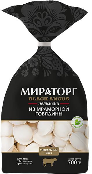 Изображение Пельмени замороженные Мираторг из мраморной говядины Брянская МК м/у, 700 г