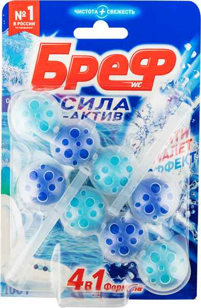 Изображение Средство для унитаза Бреф сила актив океанский бриз 4в1 Хенкель к/у, 100 г