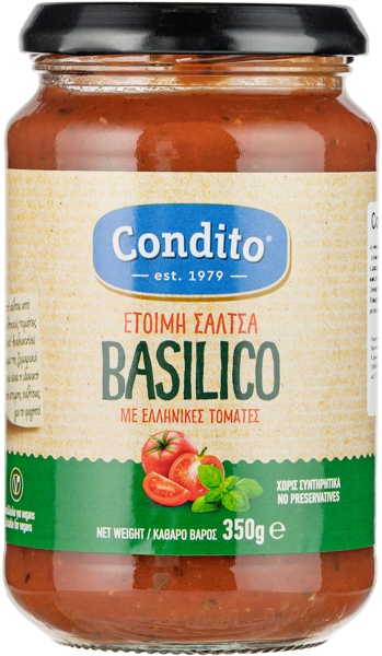 Изображение Соус томатный без глютена Кондито с базиликом Кондито СА с/б, 350 г