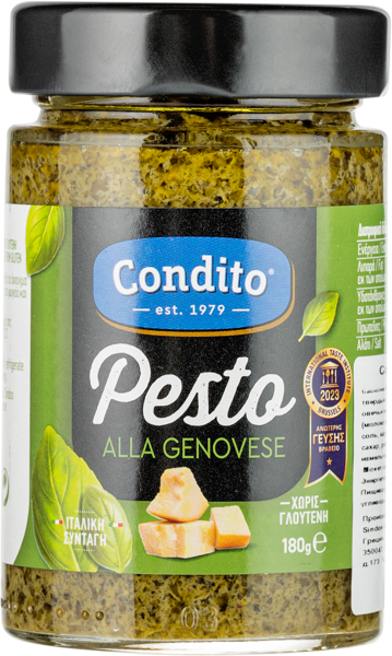 Изображение Соус песто без глютена Кондито дженовезе Кондито СА с/б, 180 г